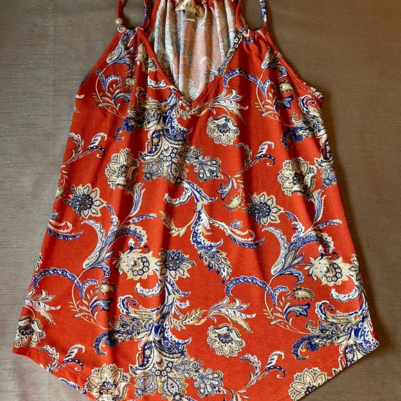 Orange Blouse with Beautiful Detailing - Picture 1 of 2